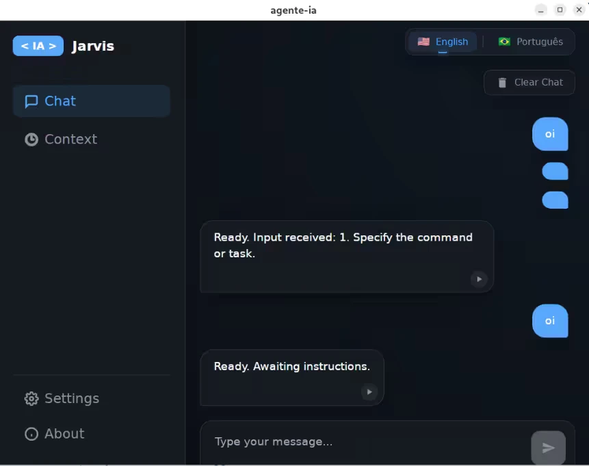 Interface Agente IA