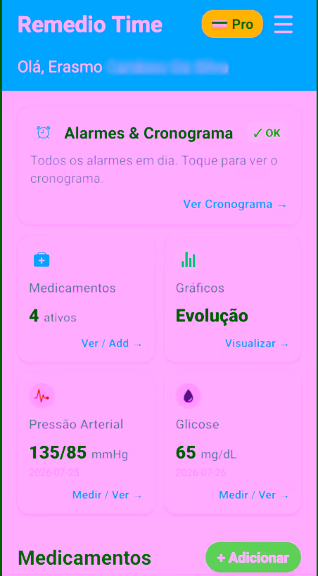 RemedioTime Interface